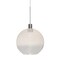 Besa Lighting Newton 8 Cord Pendant, Milky White/Clear, Satin Nickel Finish, 1x3W LED 1XT-NEWTON8WC-LED-SN - alternate 1